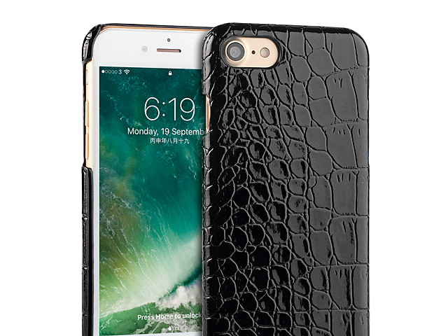 iPhone 7 Crocodile Leather Back Case