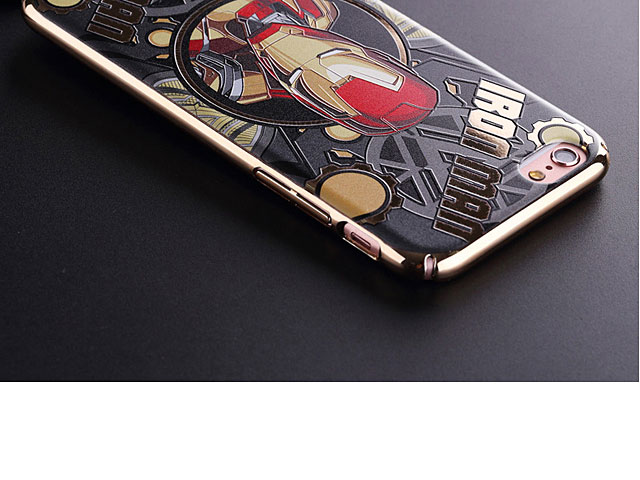 iPhone 7 Plus Iron Man Electroplating Color Carving Case