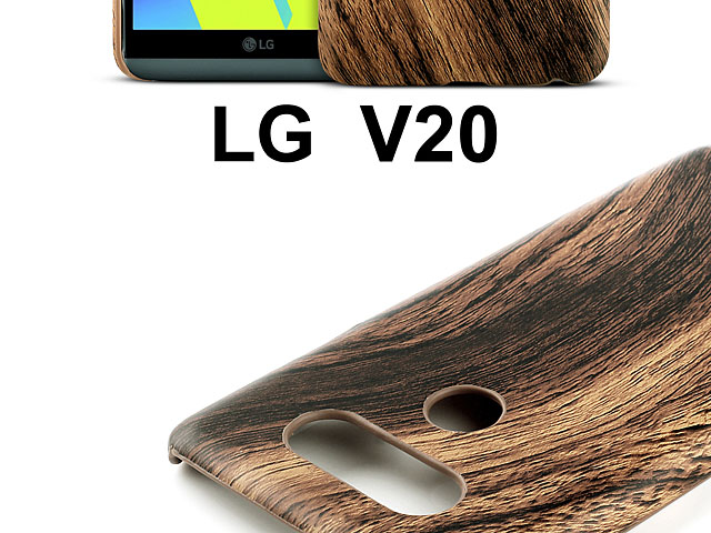 LG V20 Woody Patterned Back Case