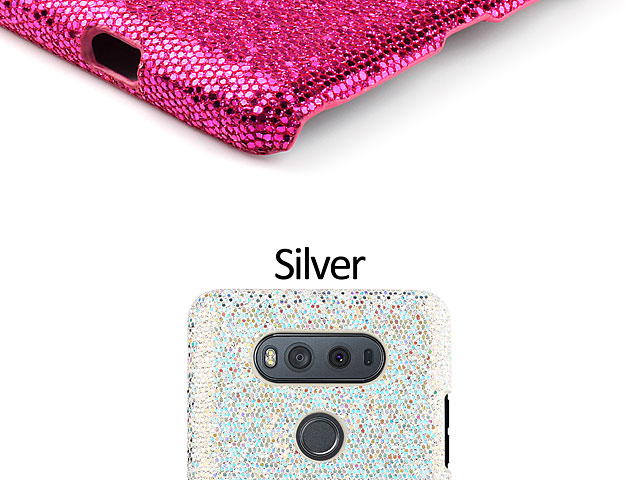 LG V20 Glitter Plastic Hard Case