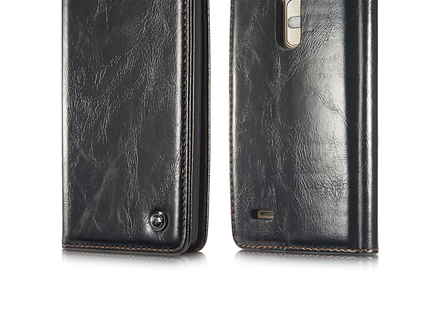 LG G4 Magnetic Flip Leather Wallet Case