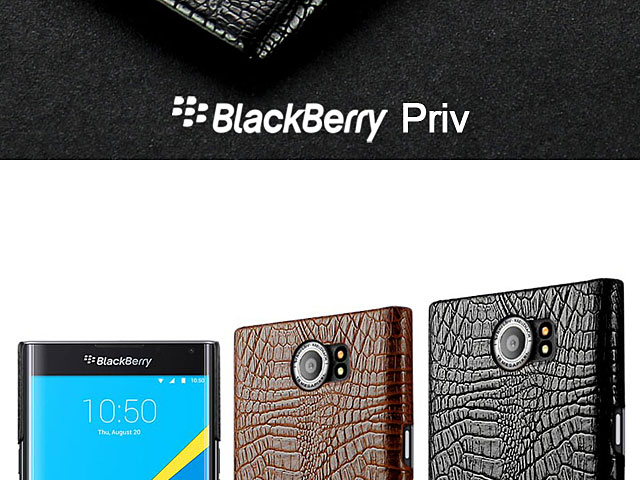 Imak Crocodile Leather Back Case for BlackBerry Priv