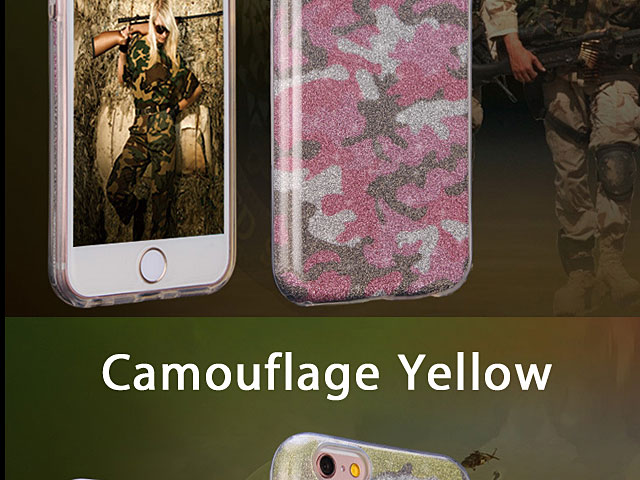 iPhone 7 Camouflage Glitter Soft Case