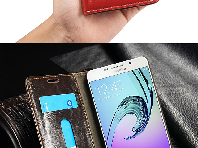 Samsung Galaxy A5 (2016) A5100 Magnetic Flip Leather Wallet Case