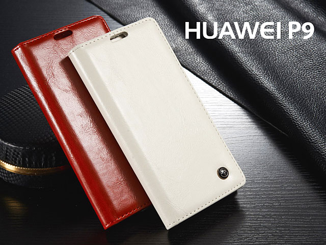 Huawei P9 Magnetic Flip Leather Wallet Case
