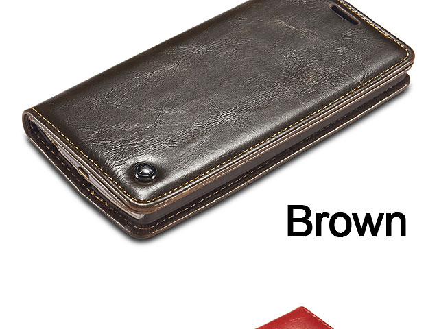 Google Nexus 6P Magnetic Flip Leather Wallet Case