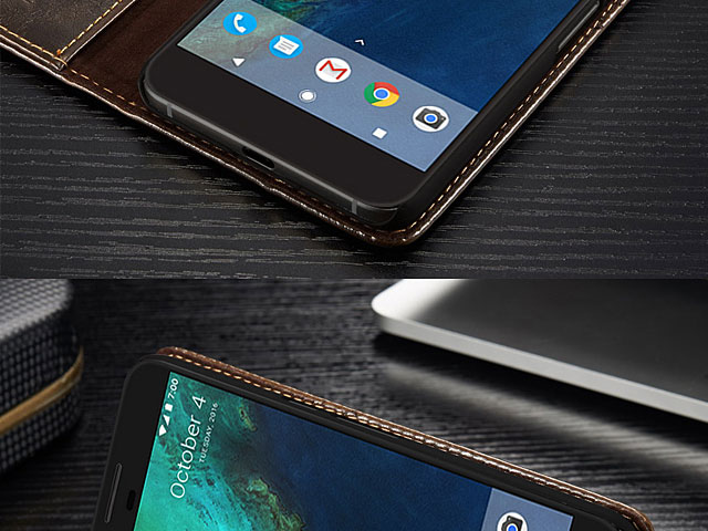 Google Pixel Magnetic Flip Leather Wallet Case
