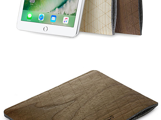 Wood Leather Pouch for iPad 9.7