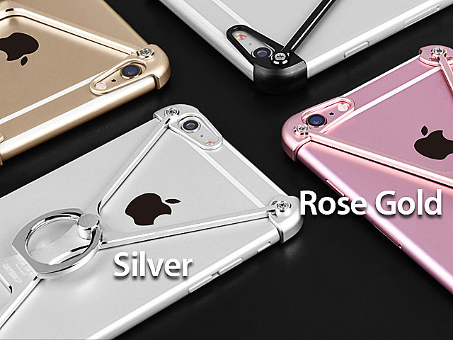 iPhone 6 / 6s Metal X Bumper Case with Finger Ring