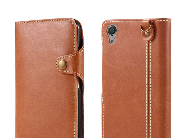 Leather Flip Card Case for Sony Xperia X Performance