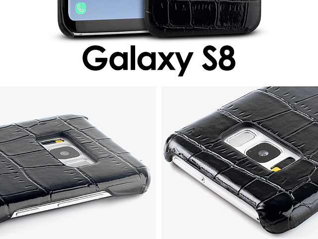 Samsung Galaxy S8 Crocodile Leather Back Case