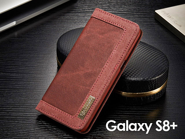 Samsung Galaxy S8+ Jeans Leather Wallet Case