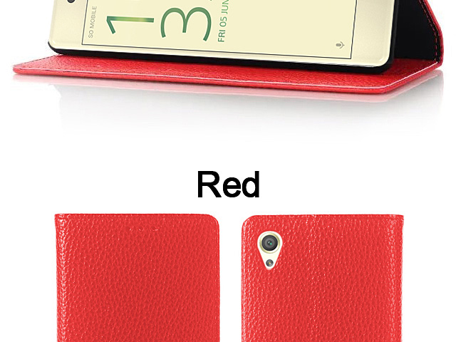 Sony Xperia X Leather Flip Card Case