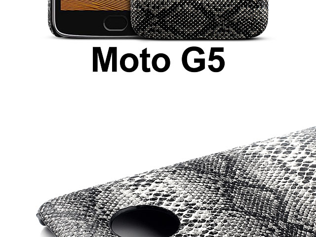 Motorola Moto G5 Faux Snake Skin Back Case