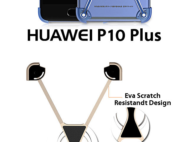 Huawei P10 Plus Metal X Bumper Case with Finger Ring