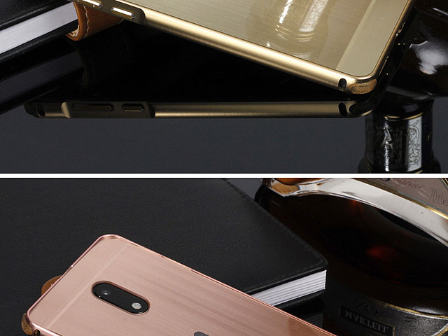 Nokia 6 Metallic Bumper Back Case