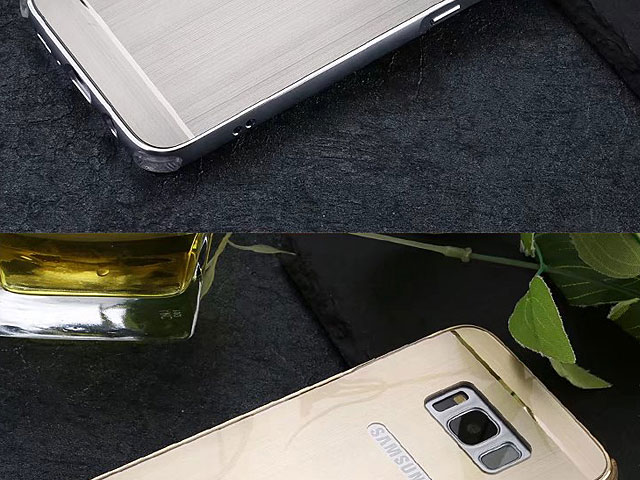 Samsung Galaxy S8 Metallic Bumper Back Case