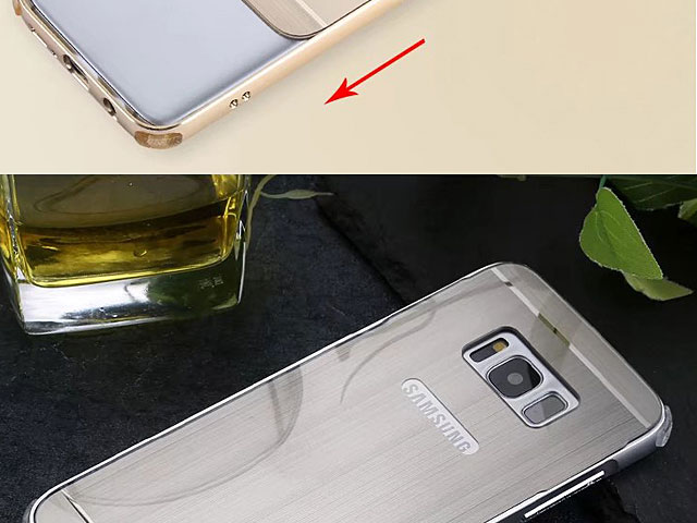 Samsung Galaxy S8+ Metallic Bumper Back Case