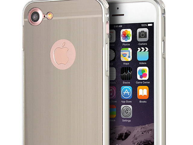 iPhone 7 Metallic Bumper Back Case