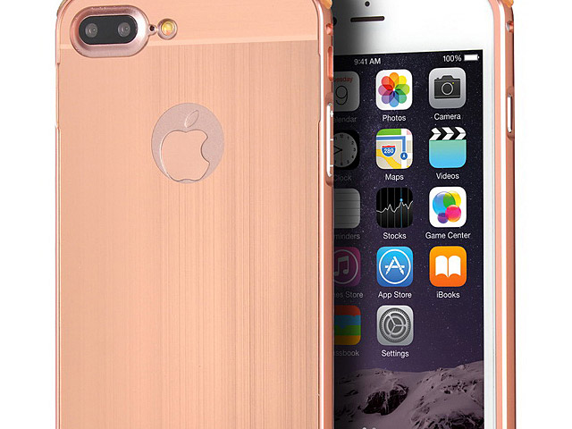 iPhone 7 Plus Metallic Bumper Back Case