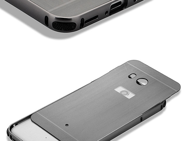 HTC U11 Metallic Bumper Back Case