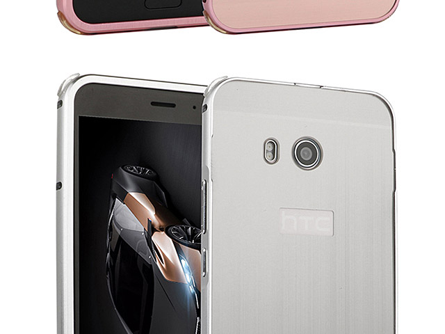 HTC U11 Metallic Bumper Back Case
