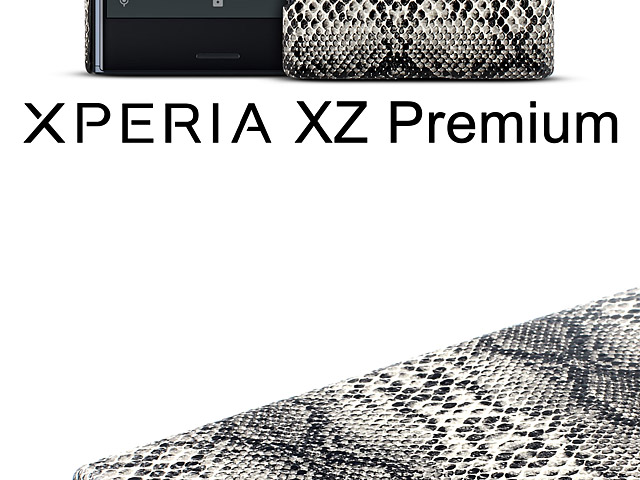 Sony Xperia XZ Premium Faux Snake Skin Back Case