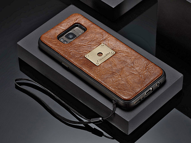 Samsung Galaxy S8 Coarse Crack Wallet Flip Leather Case