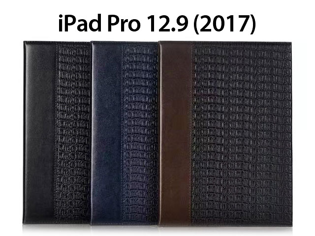 iPad Pro 12.9 (2017) with A10X Fusion Crocodile Flip Case
