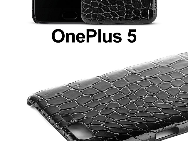 OnePlus 5 Crocodile Leather Back Case