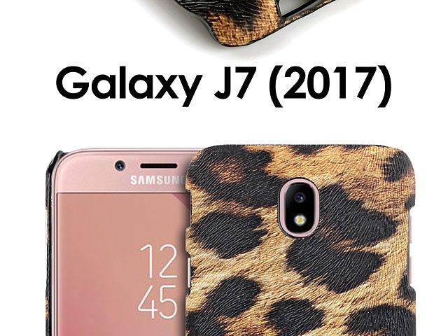 Samsung Galaxy J7 (2017) J7300 Embossed Leopard Stripe Back Case