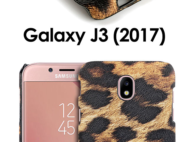 Samsung Galaxy J3 (2017) J3300 Embossed Leopard Stripe Back Case