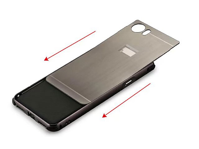 BlackBerry KEYone Metallic Bumper Back Case