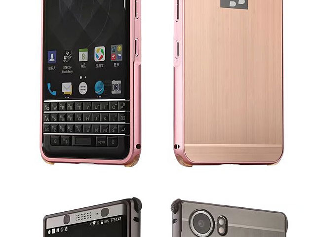 BlackBerry KEYone Metallic Bumper Back Case
