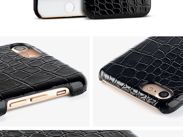 iPhone 8 Crocodile Leather Back Case