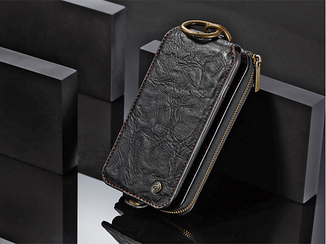iPhone X Coarse Crack Wallet Flip Leather Case