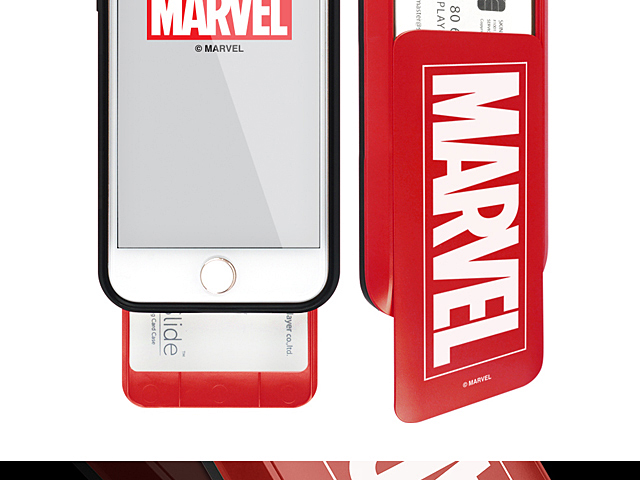 MARVEL Logo i-Slide Glow Case for iPhone 8