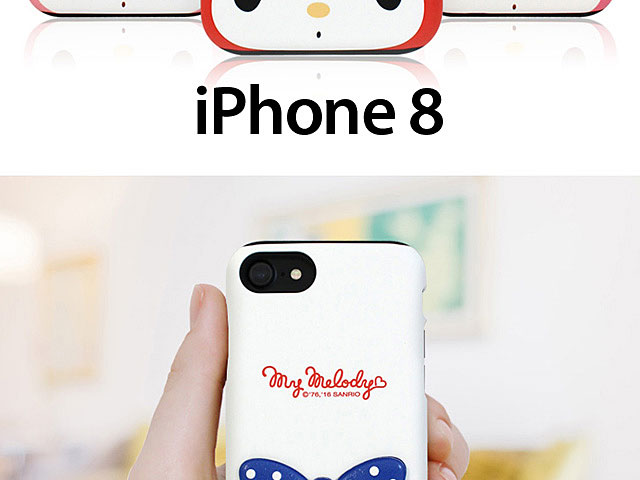 iPhone 8 My Melody Deco Double Bumper Case