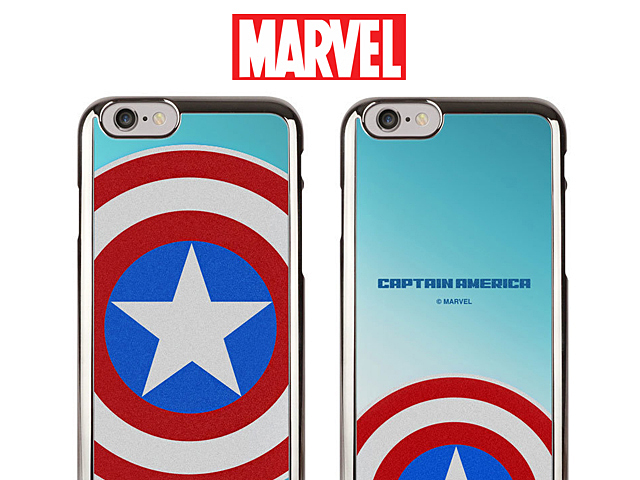 MARVEL Captain America Mirror Art Back Case for iPhone 8 Plus