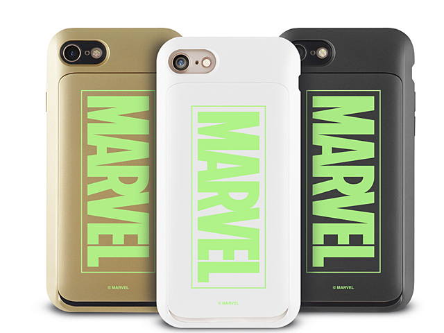 MARVEL Logo i-Slide Glow Case for iPhone 8 Plus