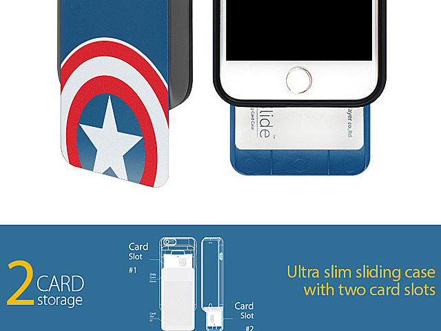 MARVEL Captain America i-Slide Case for iPhone 8 Plus