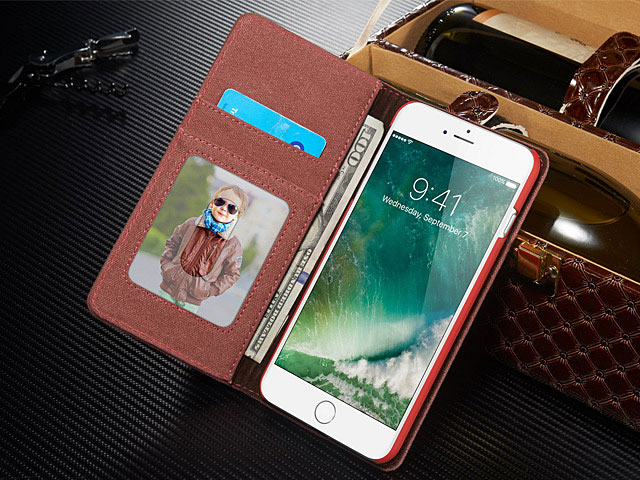 iPhone 8 Plus Jeans Leather Wallet Case