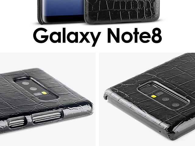 Samsung Galaxy Note8 Crocodile Leather Back Case