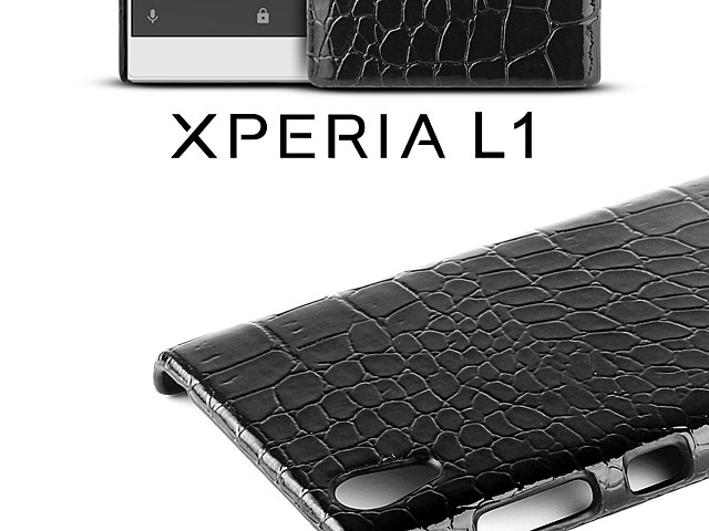 Sony Xperia L1 Crocodile Leather Back Case