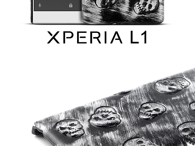 Sony Xperia L1 Embossed Skull Back Case