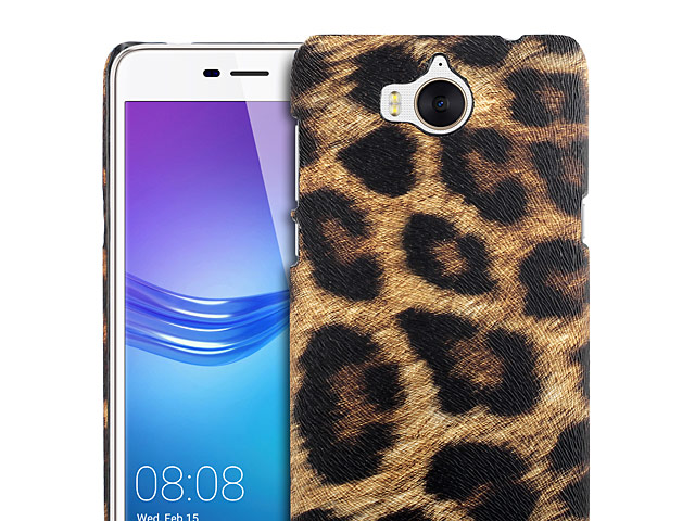 Huawei Y5 (2017) Embossed Leopard Stripe Back Case