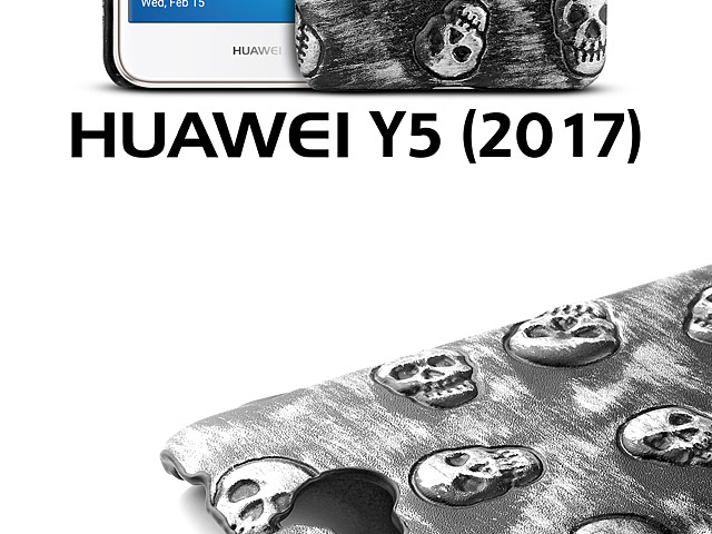 Huawei Y5 (2017) Embossed Skull Back Case