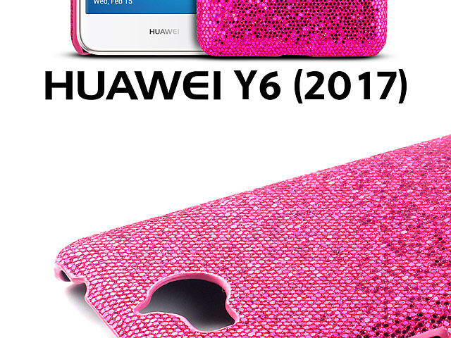 Huawei Y6 (2017) Glitter Plastic Hard Case