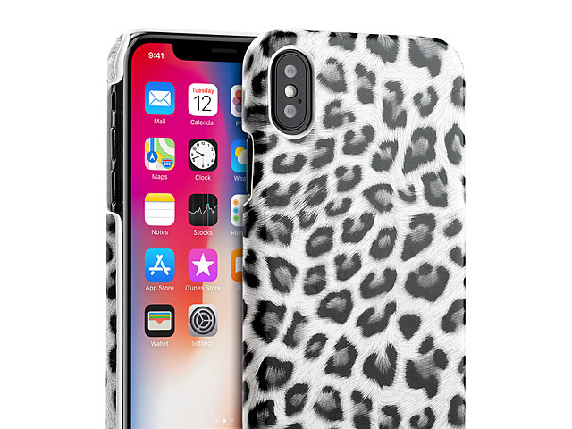 iPhone X Leopard Stripe Back Case