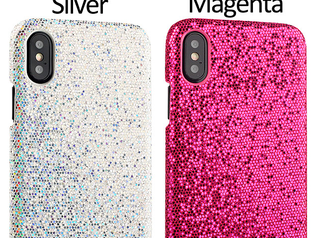 iPhone X Glitter Plastic Hard Case